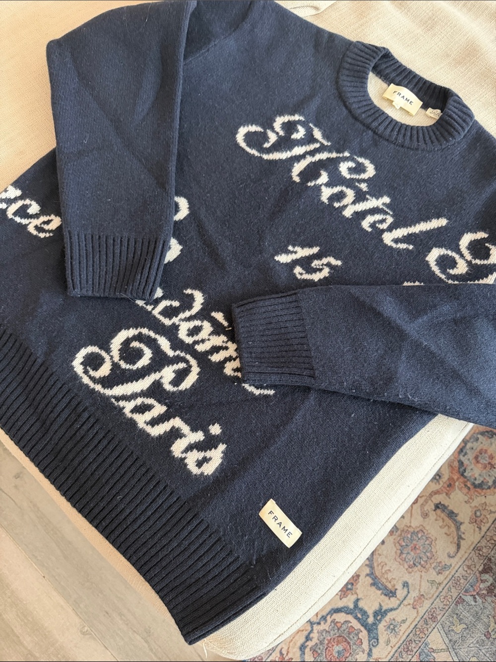 Frame x Ritz Paris Crew Sweater - Picture 7 of 8